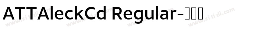 ATTAleckCd Regular字体转换 ATTAleckCd Regular字体转换